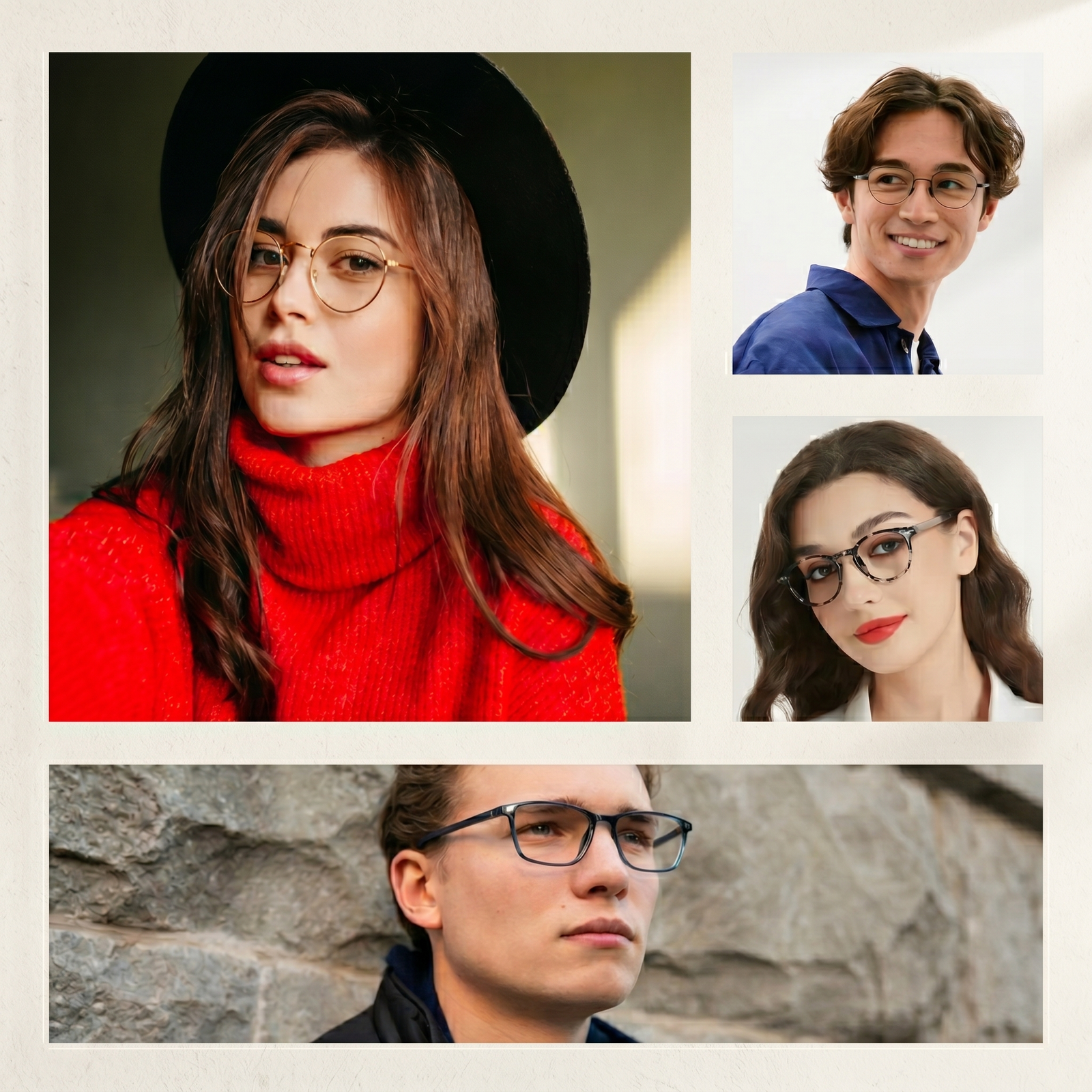 Spectrum eyewear campaign bento visual