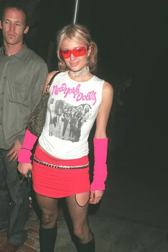 Y2K glasses on Paris Hilton